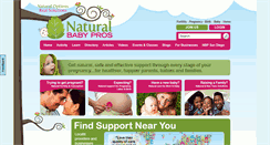 Desktop Screenshot of naturalbabypros.com